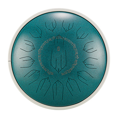 HLURU EQTB15-14 MALCHITE - EQ Series 15 Notalı 14" C Major 440Hz Malchite Elektronik Tongue Drum